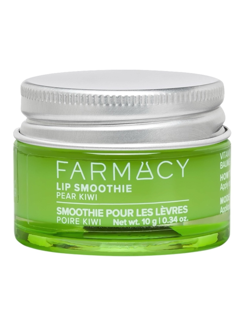 Farmacy Lip Smoothie Pear Kiwi Vitamin C Peptide Lip Balm Clean Beauty